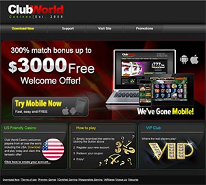 Club World Casino Mobile